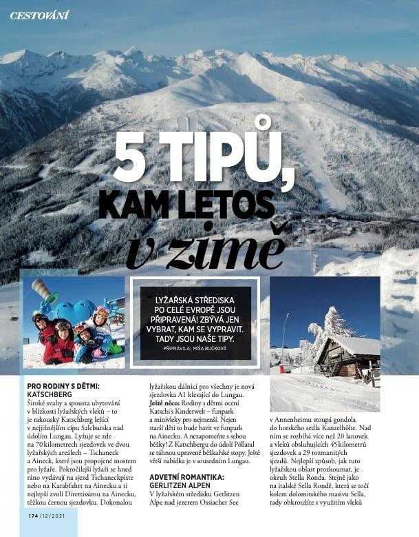 Tip kam jet lyžovat nabídl i Ski arénu - časopis Glanz